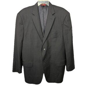 Pronto Uomo Couture Blazer Men's 44R Black‎ Pinstripe Wool Italy Classic Fit